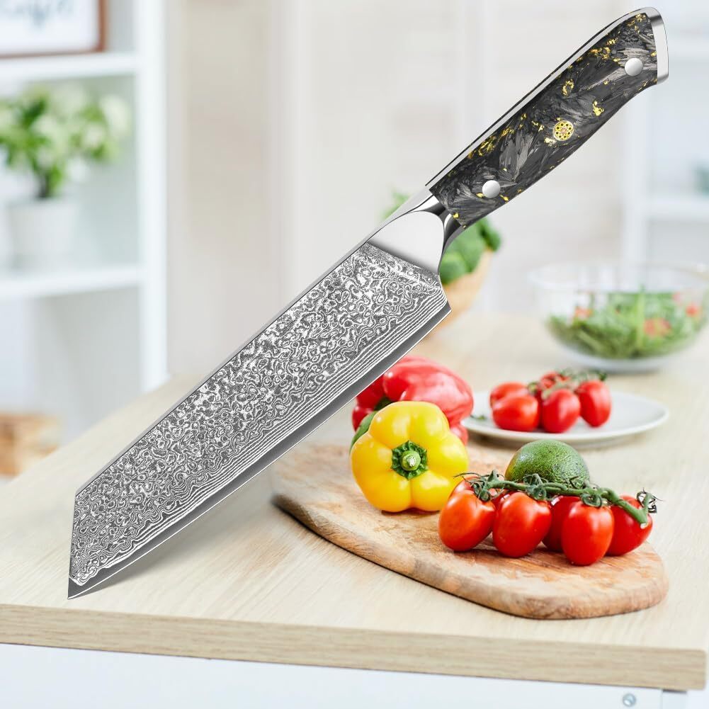 Damascus Kitchen Chef Knife/Santoku Knife VG10 Damascus Steel Hand forged Knife