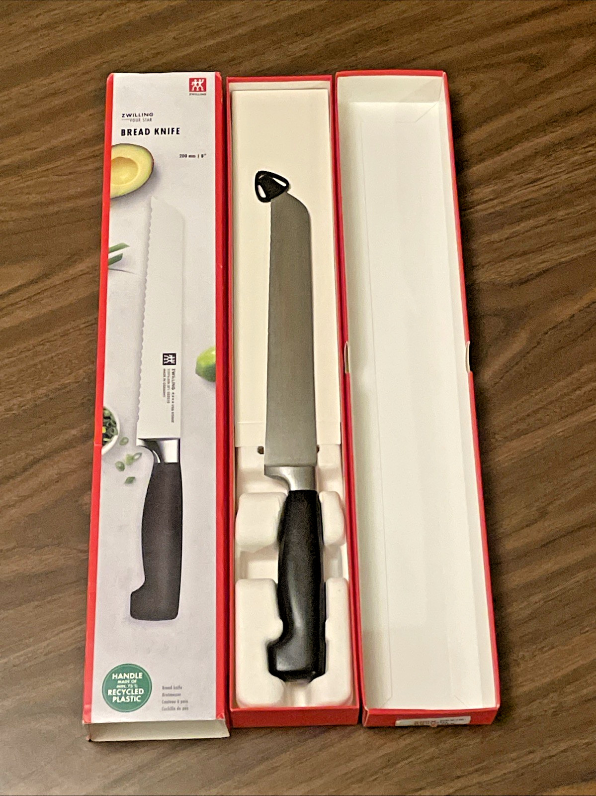 ZWILLING J.A. HENCKELS | Four Star | 8″ Bread Knife | 31076-203/1001588 -USED VG