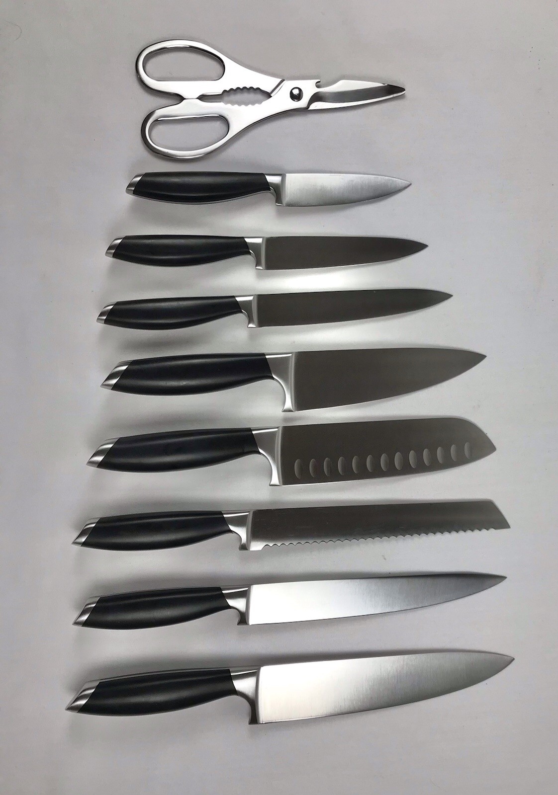 SCHMIDT BROS. CUTLERY German Stainless Steel 10 Pc. Knife Block Set EXCELLENT!