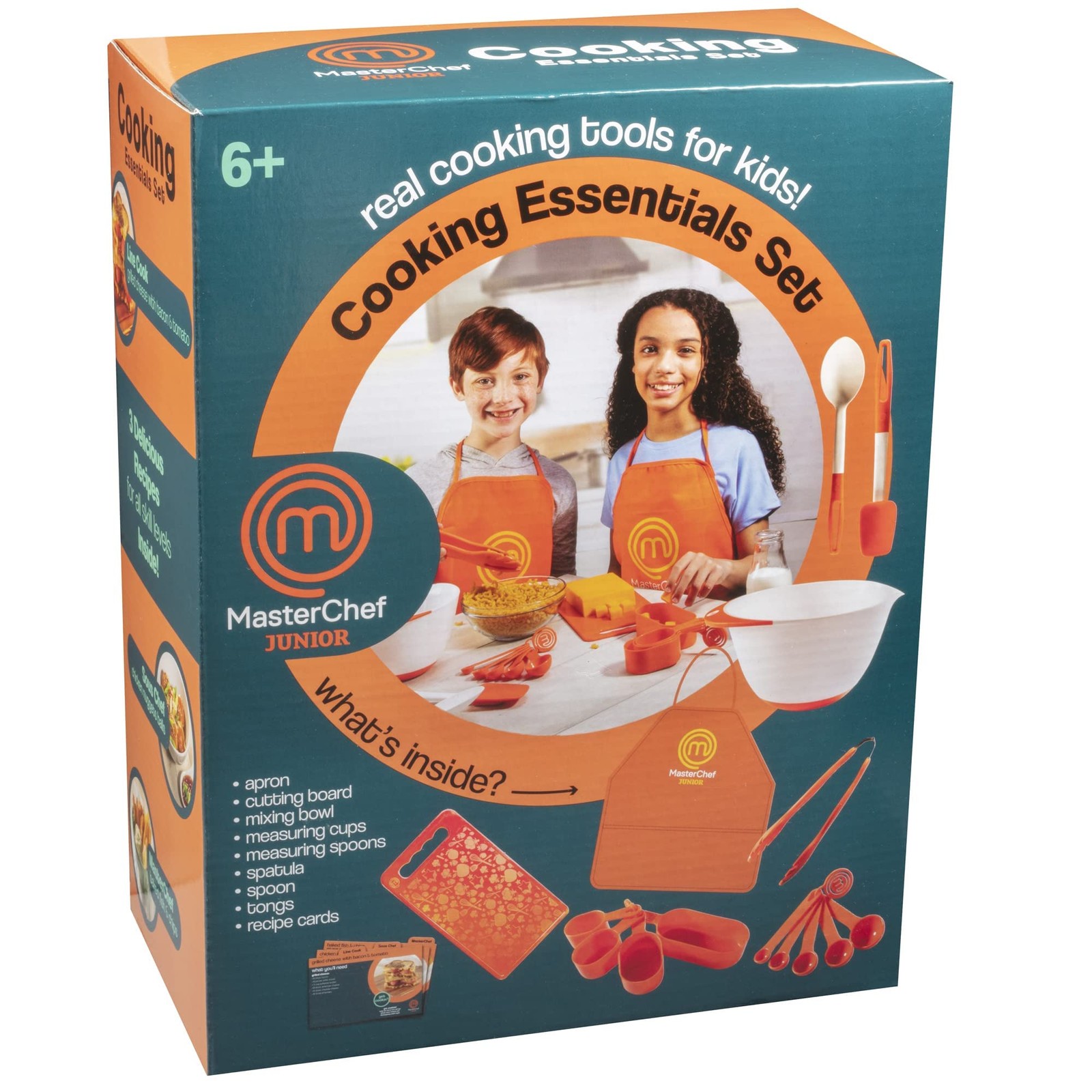 Cooking Essentials Set – 9 Pc. Kit Includes Recipes, Apron, Cutting Board, Mi…