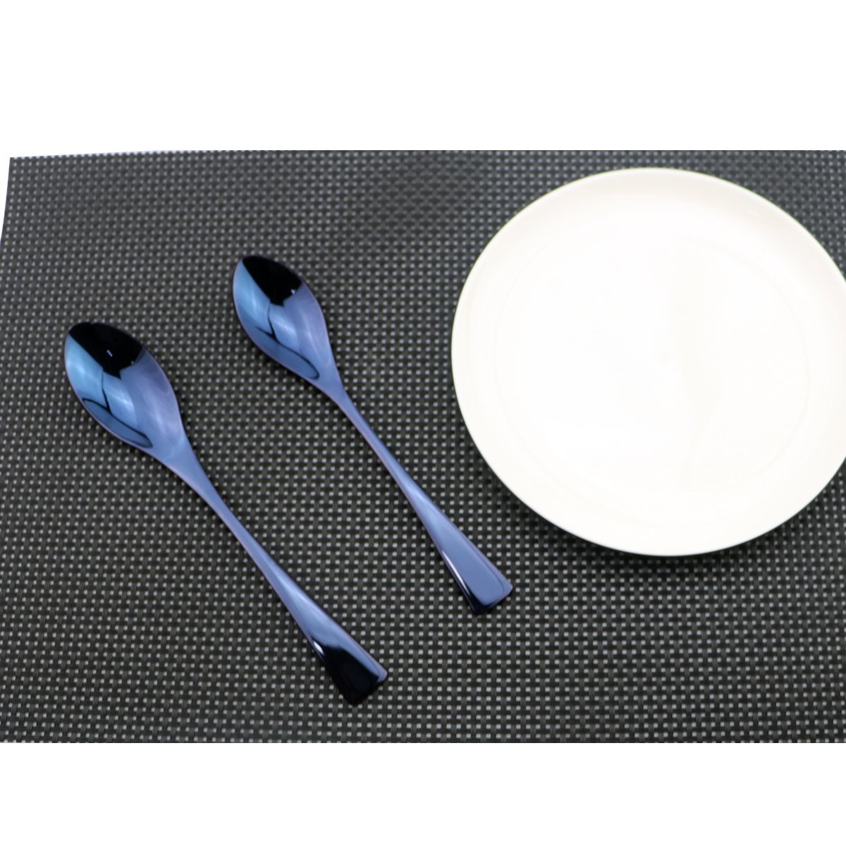 Flatware Set 18/10 Stainless Steel Mirror Polished Blue Cutlery – Silverware …