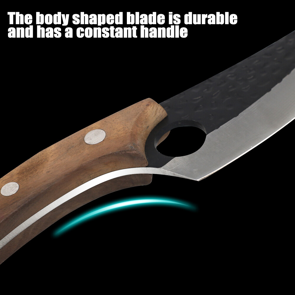 6in Chef Knife Hand Forged Boning Knives with Wood Handle Butcher Paring Knife