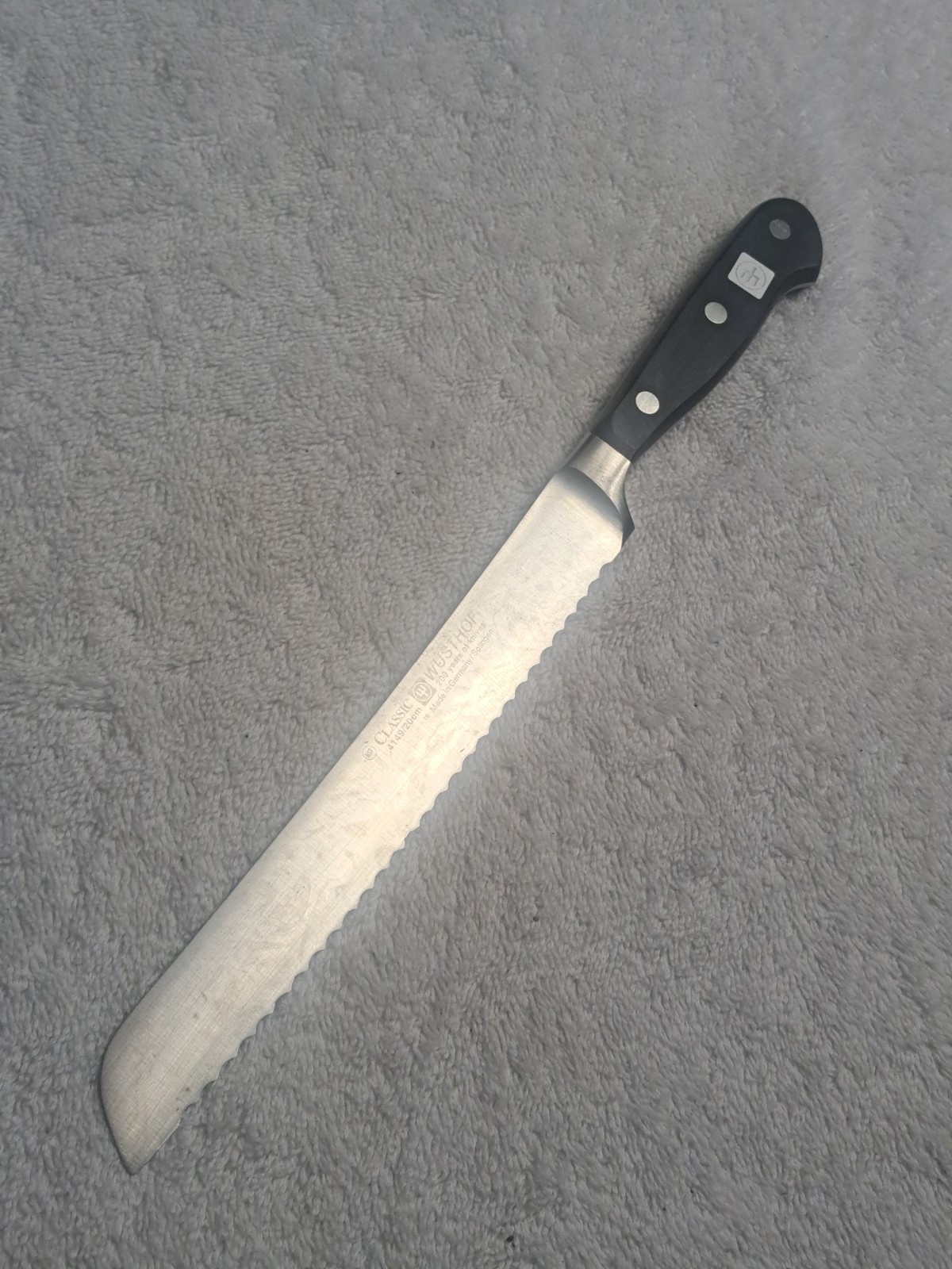 Wusthof Classic 200 YEARS Serrated Bread Knife 4149/20cm 8″ Solingen Germany