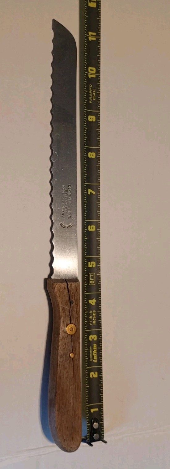 Vintage Oskar Kemper K G Soligen Rostfrei Serated Kitchen Knife 7 in Blade