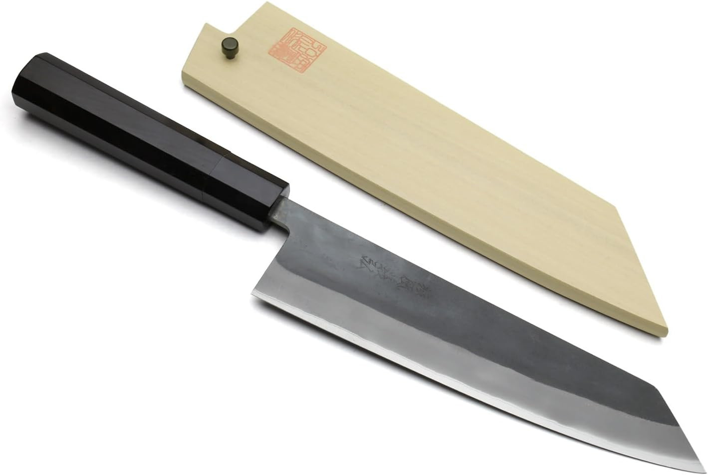 Yoshihiro Kurouchi Black-Forged High Carbon Blue Steel Stainless Clad Kiritsuke
