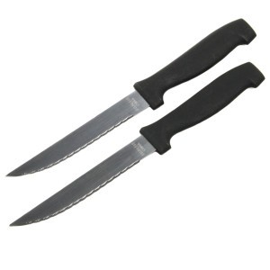 Select Steak Knife Set, 4.5 inch blade 8.5 inches in length 2 piece set,