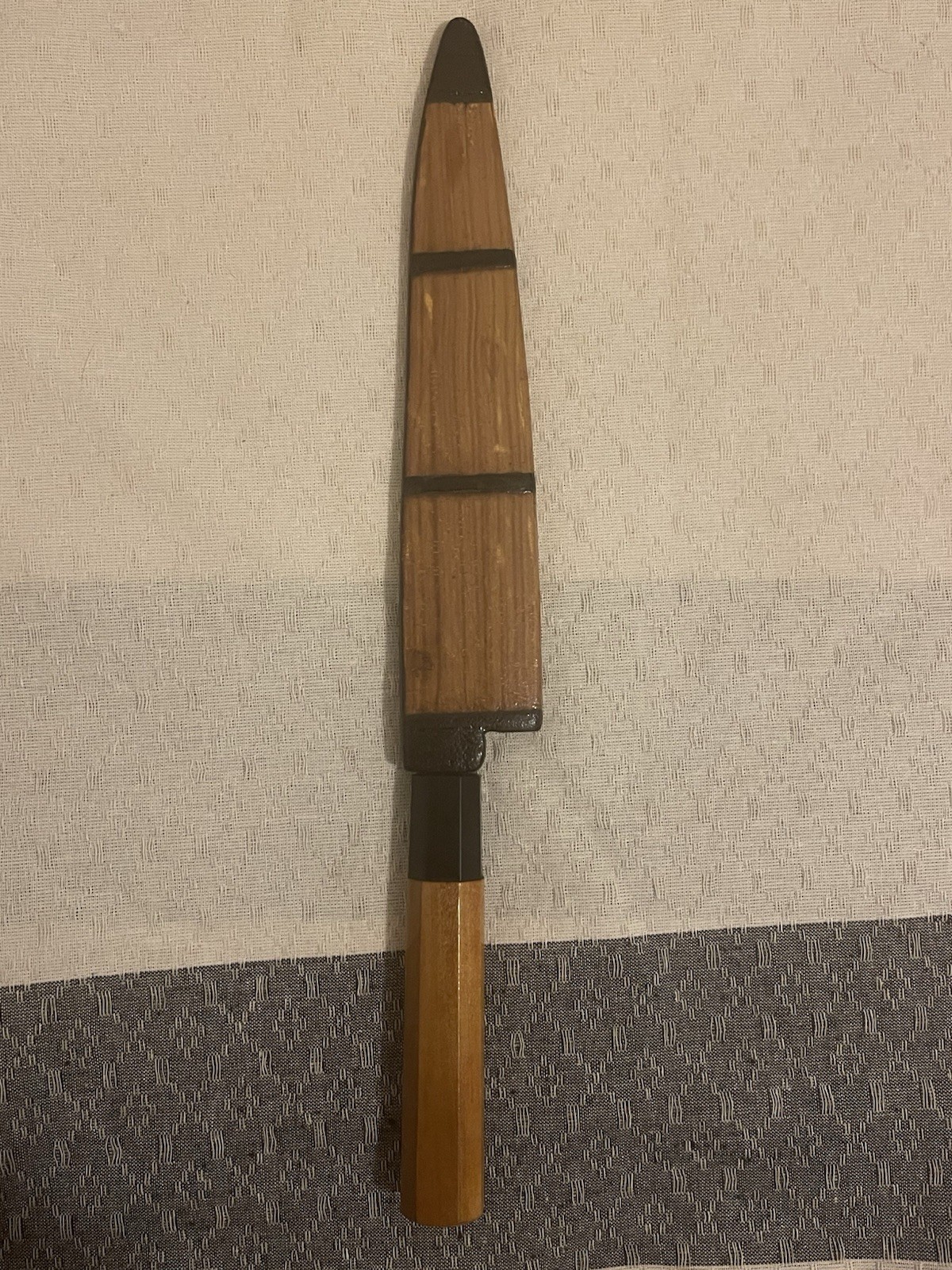 Japanese Yanagiba Knife 220mm Kurozome 黒染め +Saya kitchen knife