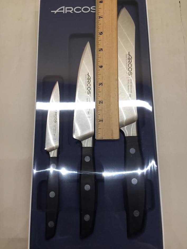 Arcos Forged Starter Kitchen Knife Set 3 Pieces.