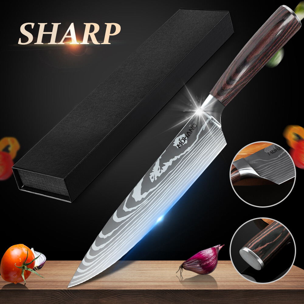 Japanese Chef Knife Professional Kitchen Knife for Steak and Vegetables Forged