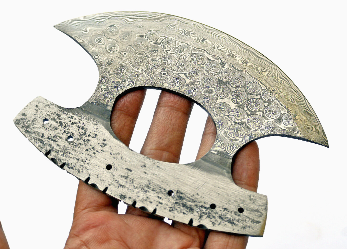 Blade Blank Hand Forged Damascus Steel Chef Ulu Knife Alaskan Kitchen Knife 2516
