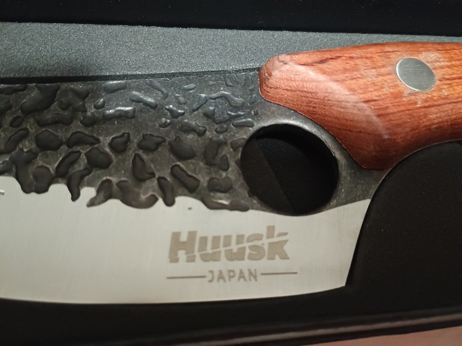 Huusk by Matsato Knife Camping BBQ🏵Kitchen Hunting Fishing 11″ x 5.8″ x 2″ Oak