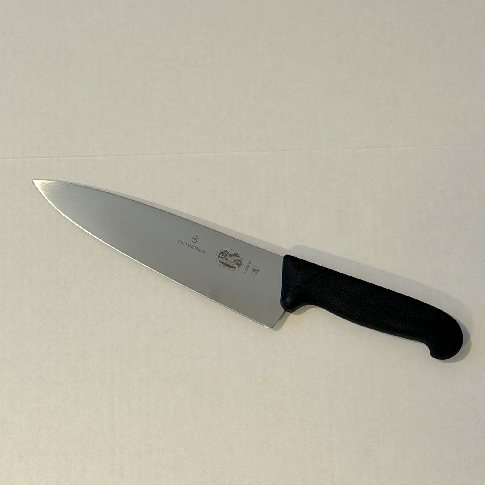 Victorinox Chef’s Knife Extra Wide, 8″ Long Blade Fibrox Handle 5.2063.20