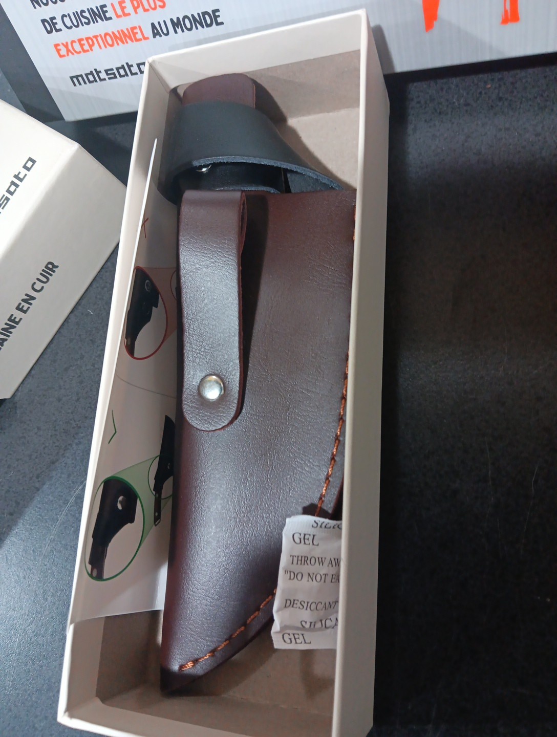 Matsato Chef Knife 5.9 in Blade Japanese Kitchen Tool with Sheath NEW