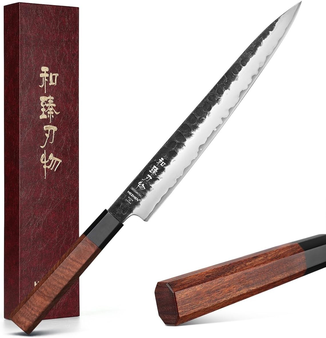 Carving Knife, 10 Inches, Meat Cutting and BBQ Knife, 3 Layers High Carbon Cl…