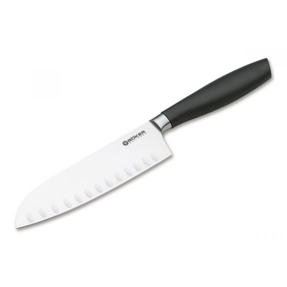 BÖKER SOLINGEN Santoku Knife – Forged 16.5cm Granton Blade – X50CrMoV15 Steel