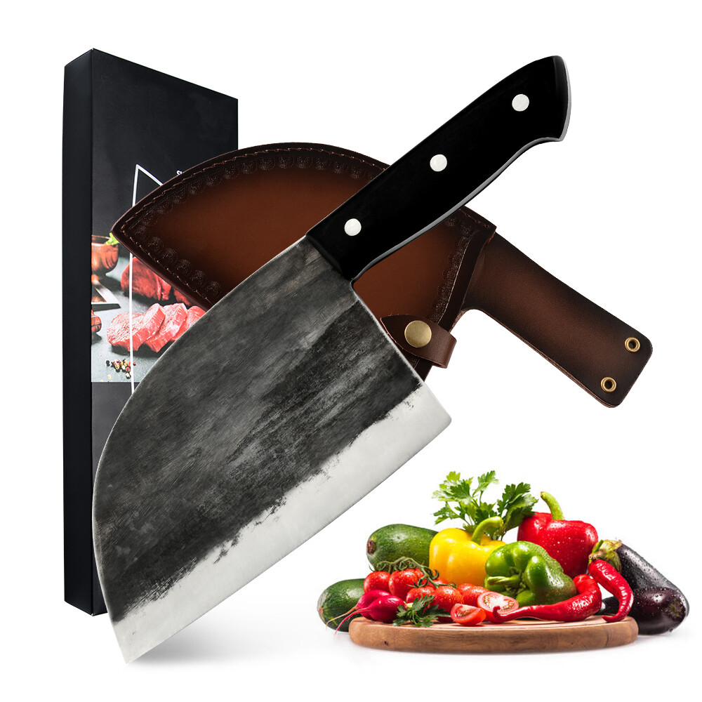 Boning Knife Kitchen Chef Forged Butcher Serbian Chopping Meat Hunting Knife Set