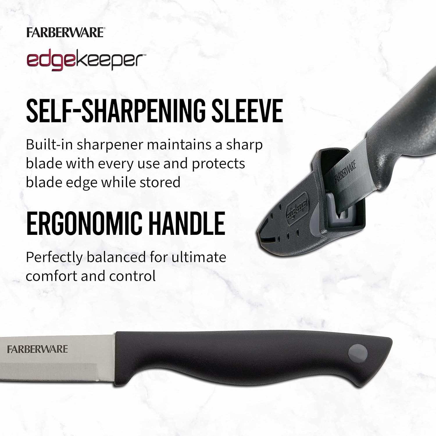 Edgekeeper 3.5-Inch Paring Knife w/ Self-Sharpening Blade Cover, Stainless Steel