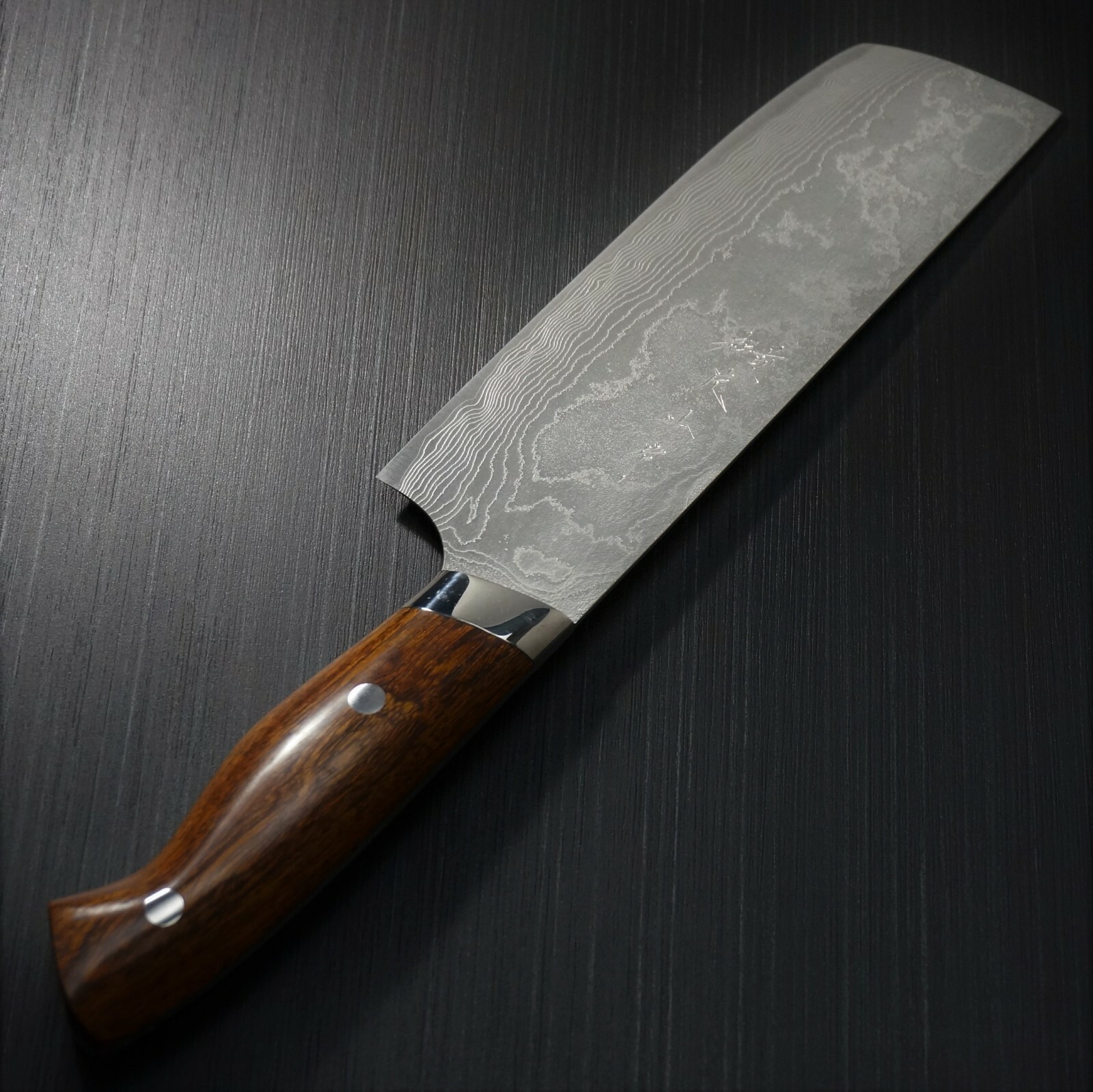 Japanese Katayama Super Gold 2 SG2 Damascus Nakiri Knife Ironwood Japan Kitchen