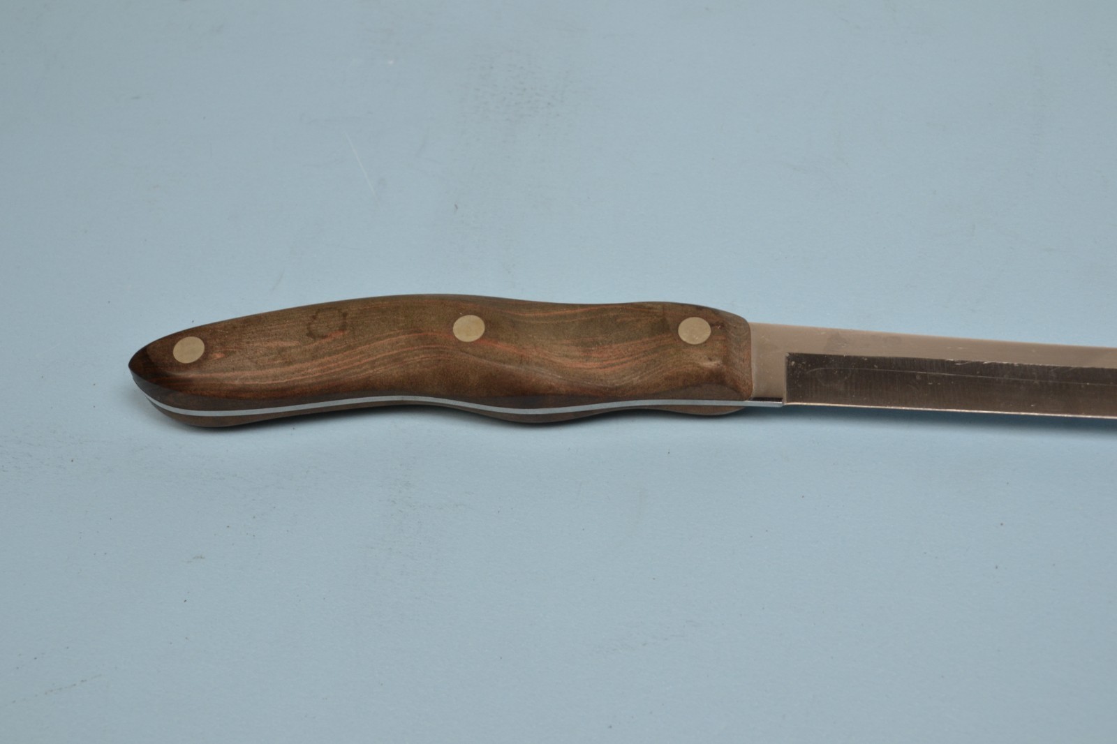 Vintage Cutco No. 24 Bread Slicer Knife 10″ Blade Classic Brown Handle Made USA