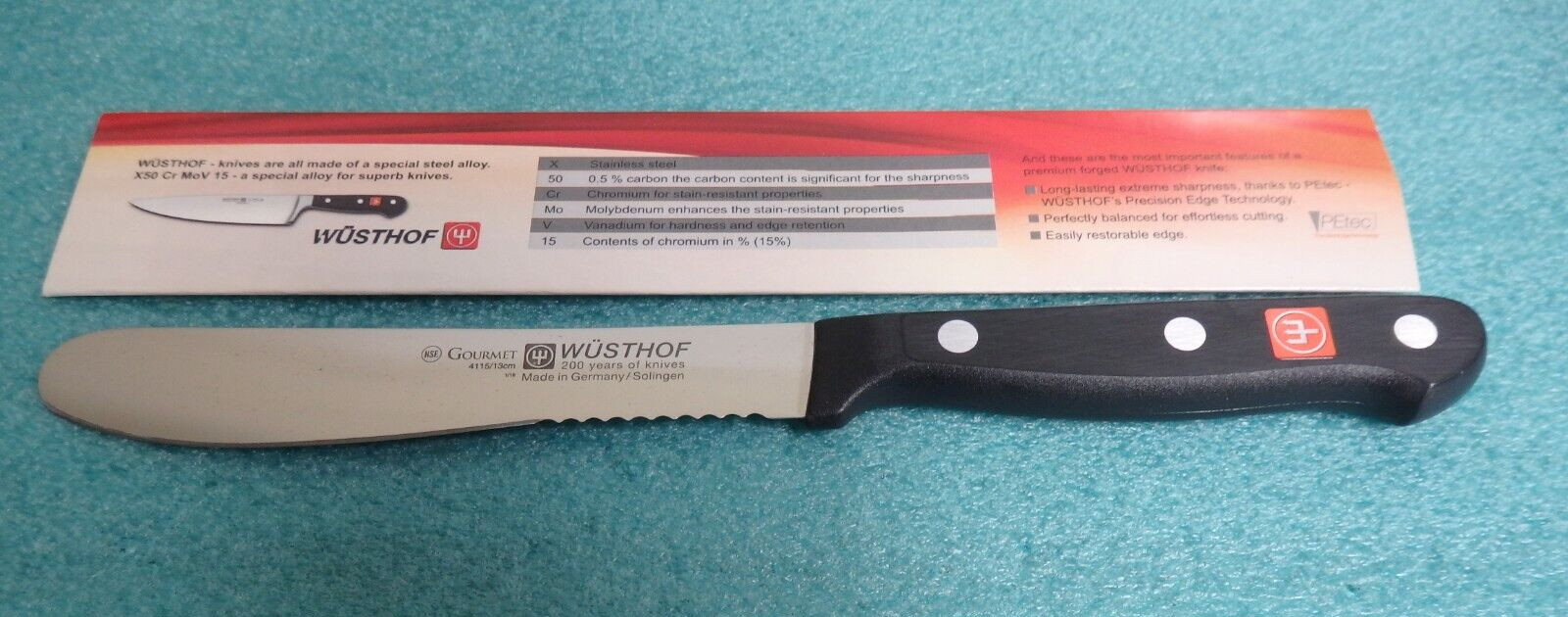 Wusthof Gourmet Burger Knife #4115/ 13cm Made in Germany