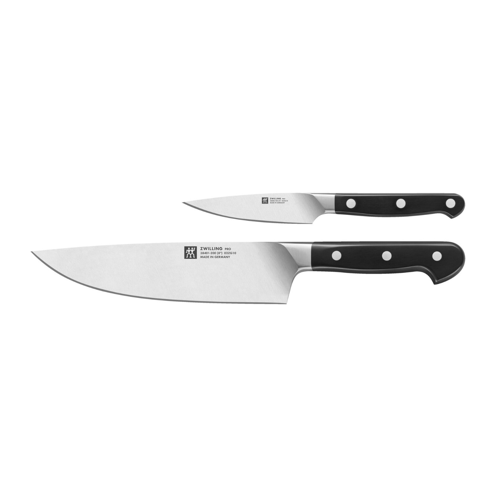 Zwilling Pro 2 pieces, Stainless Steel, Knife Set, Santoku & Paring Knife