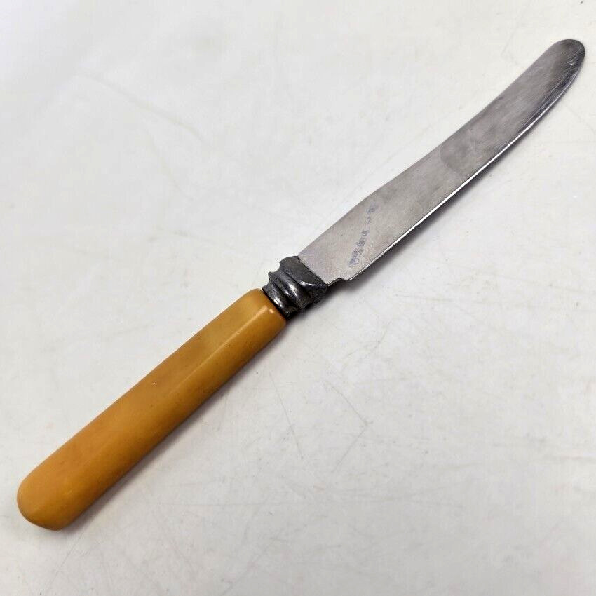 Dinkee GH Knife Bakelite Cutlery Stainless Steel Miniature 4.75″ in MCM Vintage