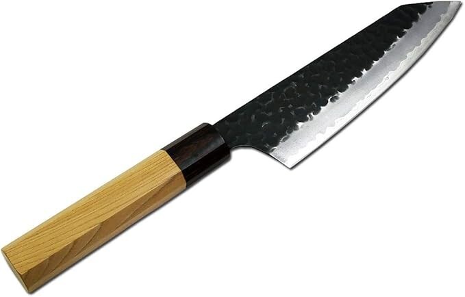 Japanese Knife Sakai Takayuki 160mm Blue Paper Super Steel Black Hammered