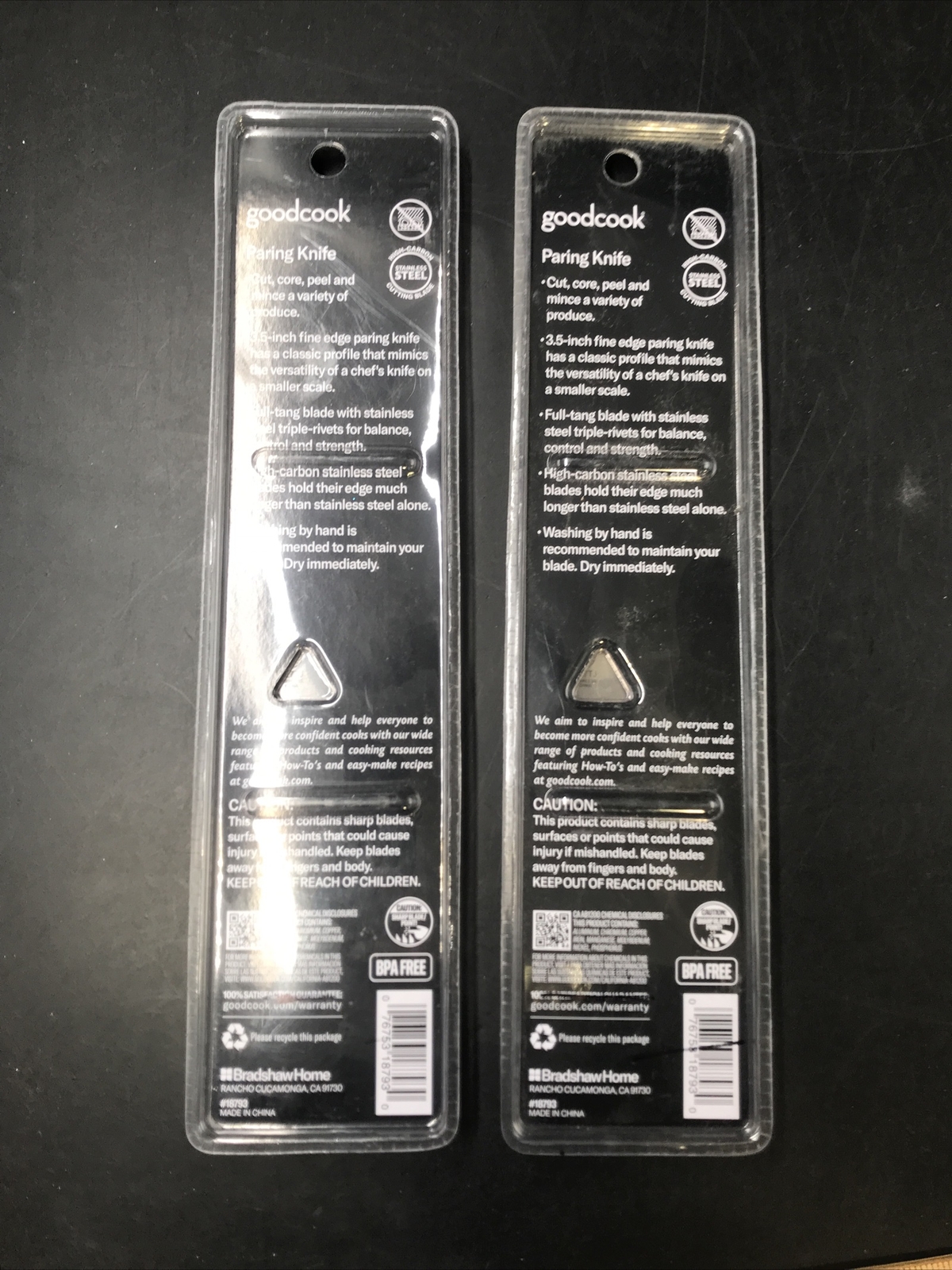 Lot of 2 Paring Knifes GoodCook 3.5-Inch Stainless Steel 3.5″ BPA Free