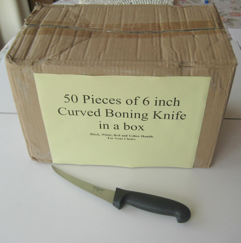 A Box 50 Pieces of 6″ Curved Professional Boning Knife (Brand New)