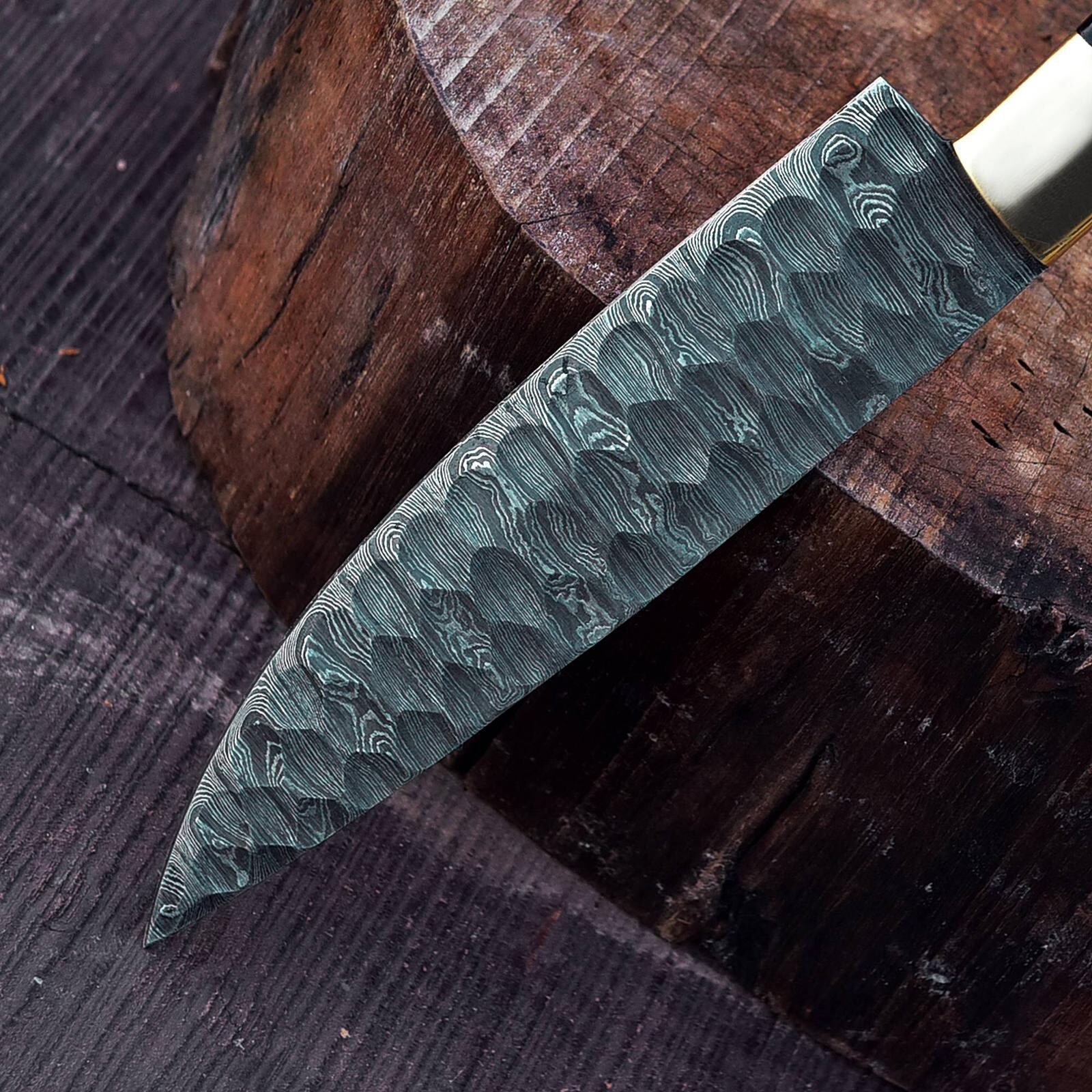 Damascus Steel Fixed Blade Kitchen chef knife