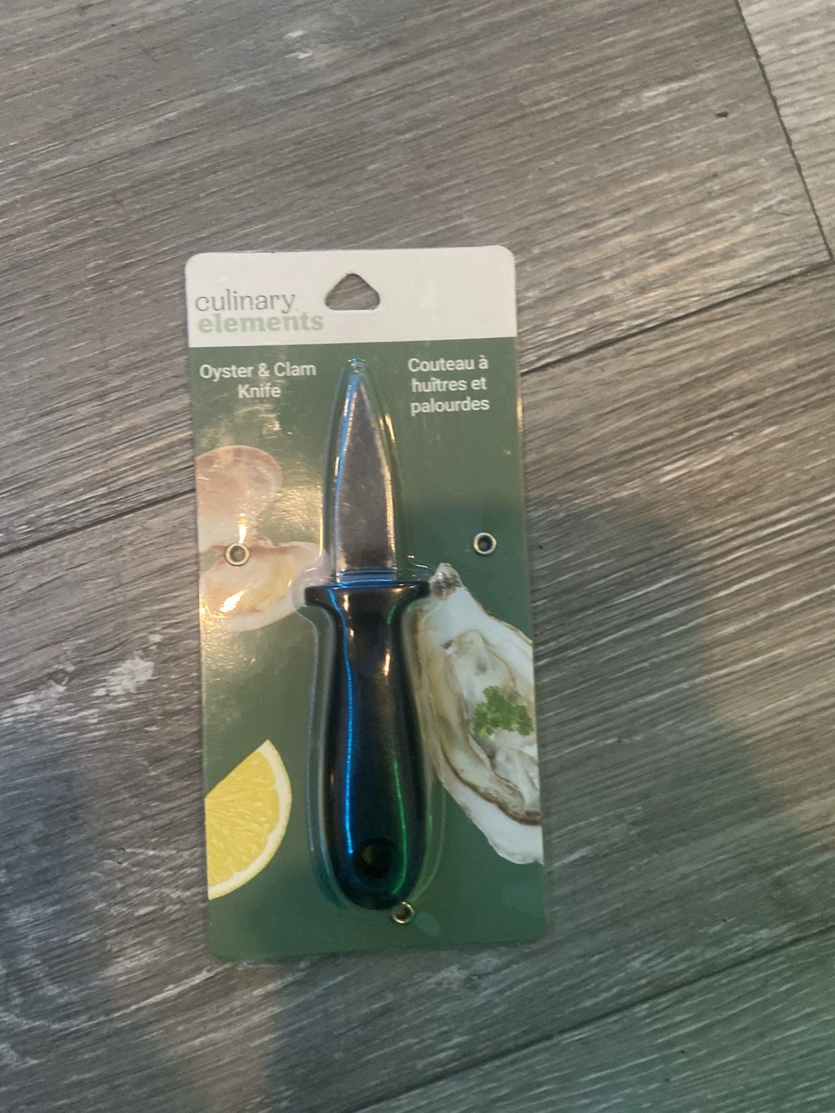 Culinary Elements Oyster & Clam Knife – Black Handle