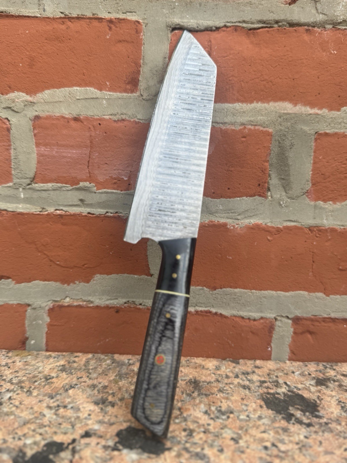 Custom Damascus Steel Fixed Blade Knife chopping Chef knife