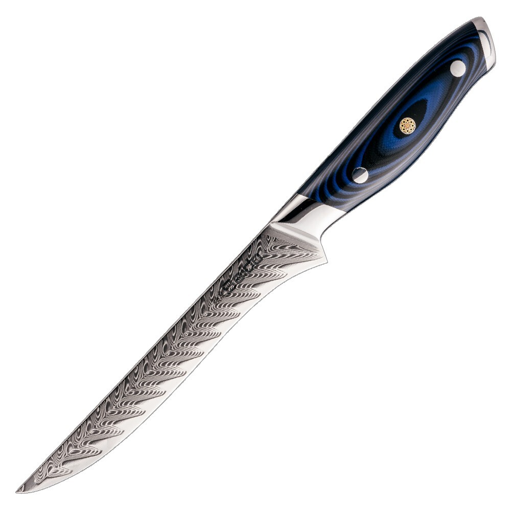 4-Piece Kanpeki VG10 Damascus Steel Knife Set – Professional Chef Knife Set