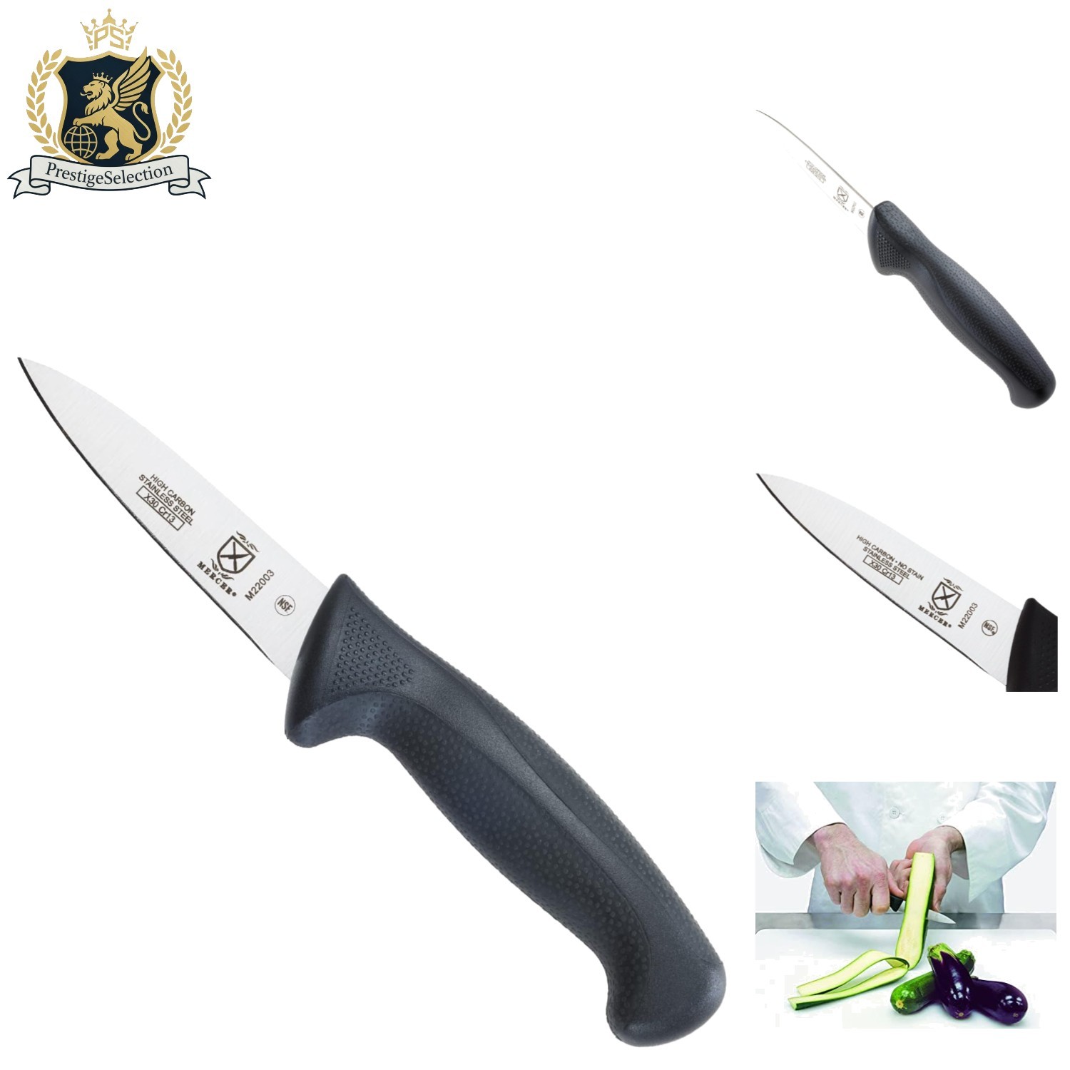 Millennia 3.5-Inch Paring Knife with Textured Non-Slip Grip – Kitchen Essential
