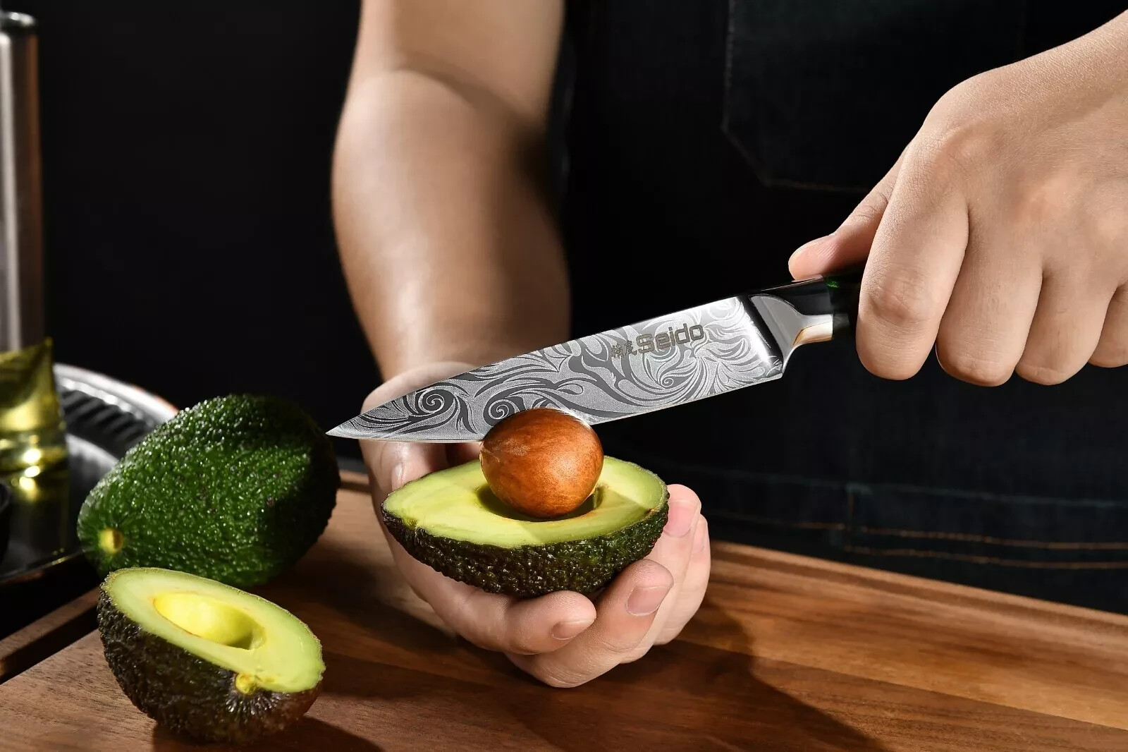 Tengoku 8-Piece Chef Knife Set Professional – High-Carbon Stainless Steel Blades