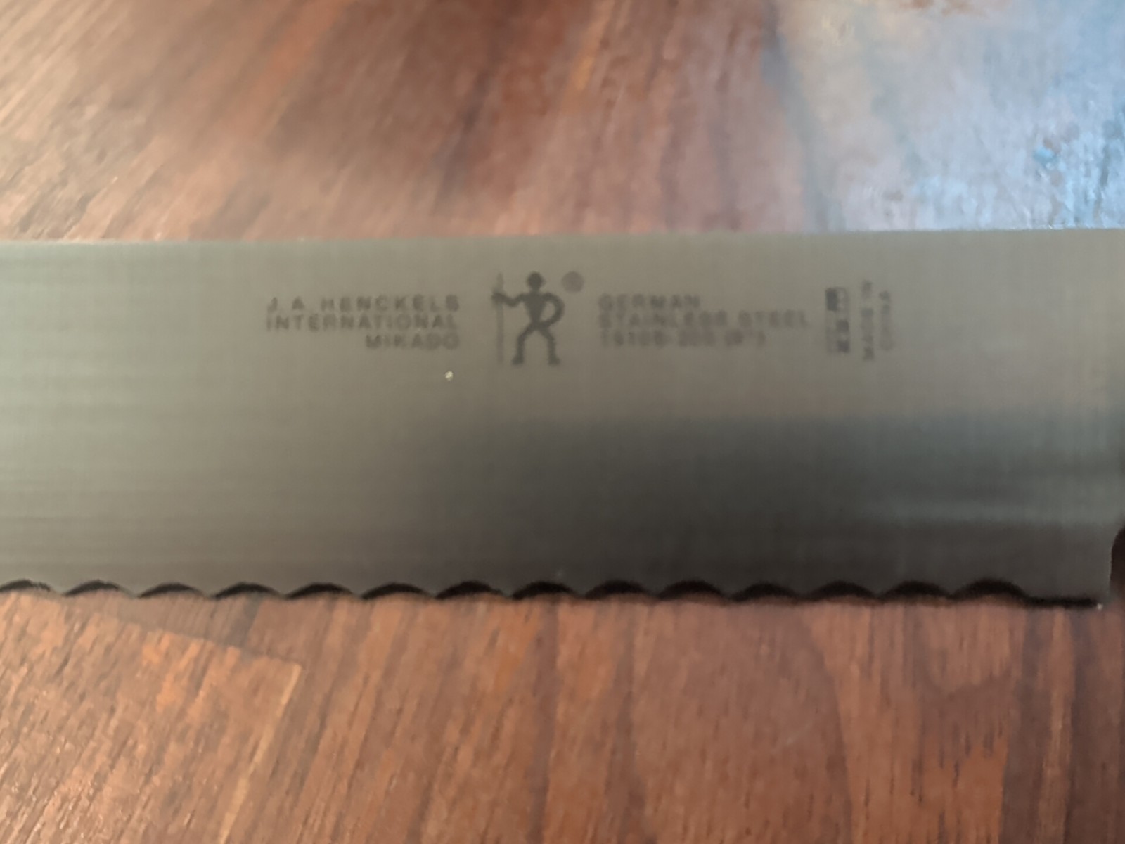 J.A. Henckels 8″ Mikado Chef Knife 19101 & 8″ Serated Bread Knife 19106