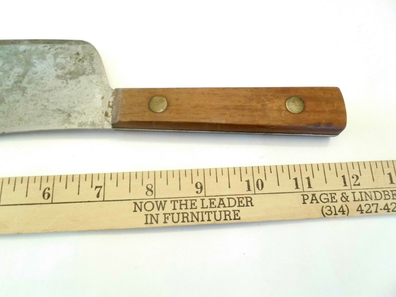 Vtg Set of 3 MAC Japanese Knives Stainless Blades Wood Handles (+ Cleaver/*Read)