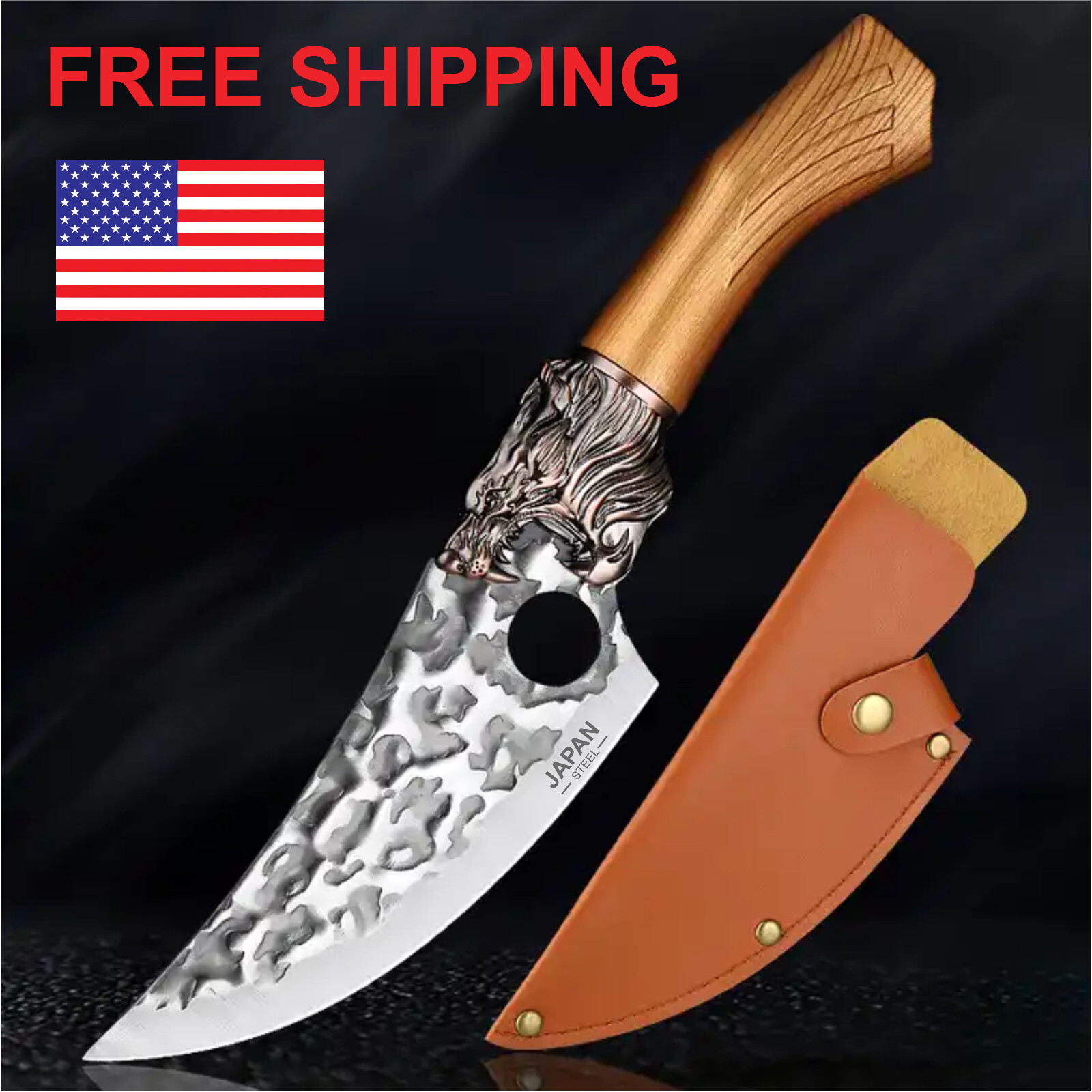 Viking knife Chef Knife Japan Kitchen Meat Cleaver Butcher Boning Knife chopping
