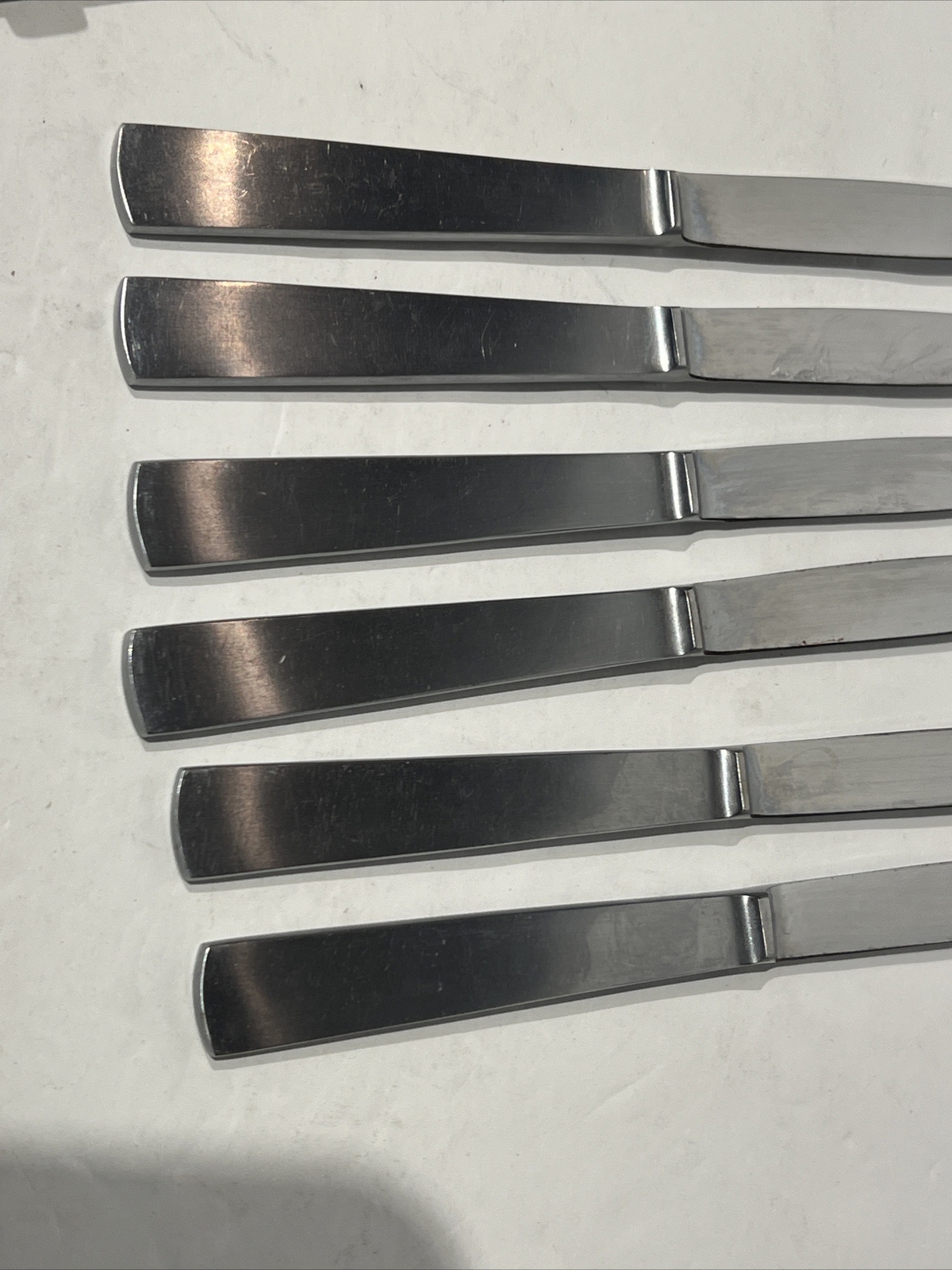 6- B&B Cutlery Set Stainless Steak Knives In Drawer Knife Case Italy Quality