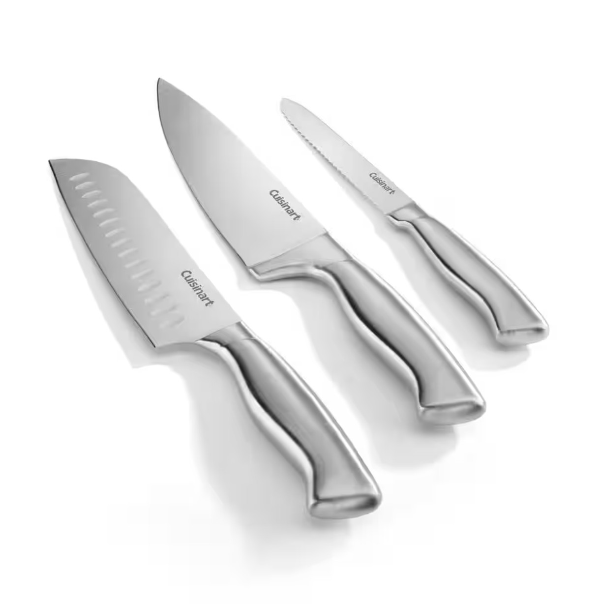 CUSINART CLASSIC STAINLESS STEEL 15 PIECE CULTERY SET KNIFE BLOCK SILVER NIB NEW