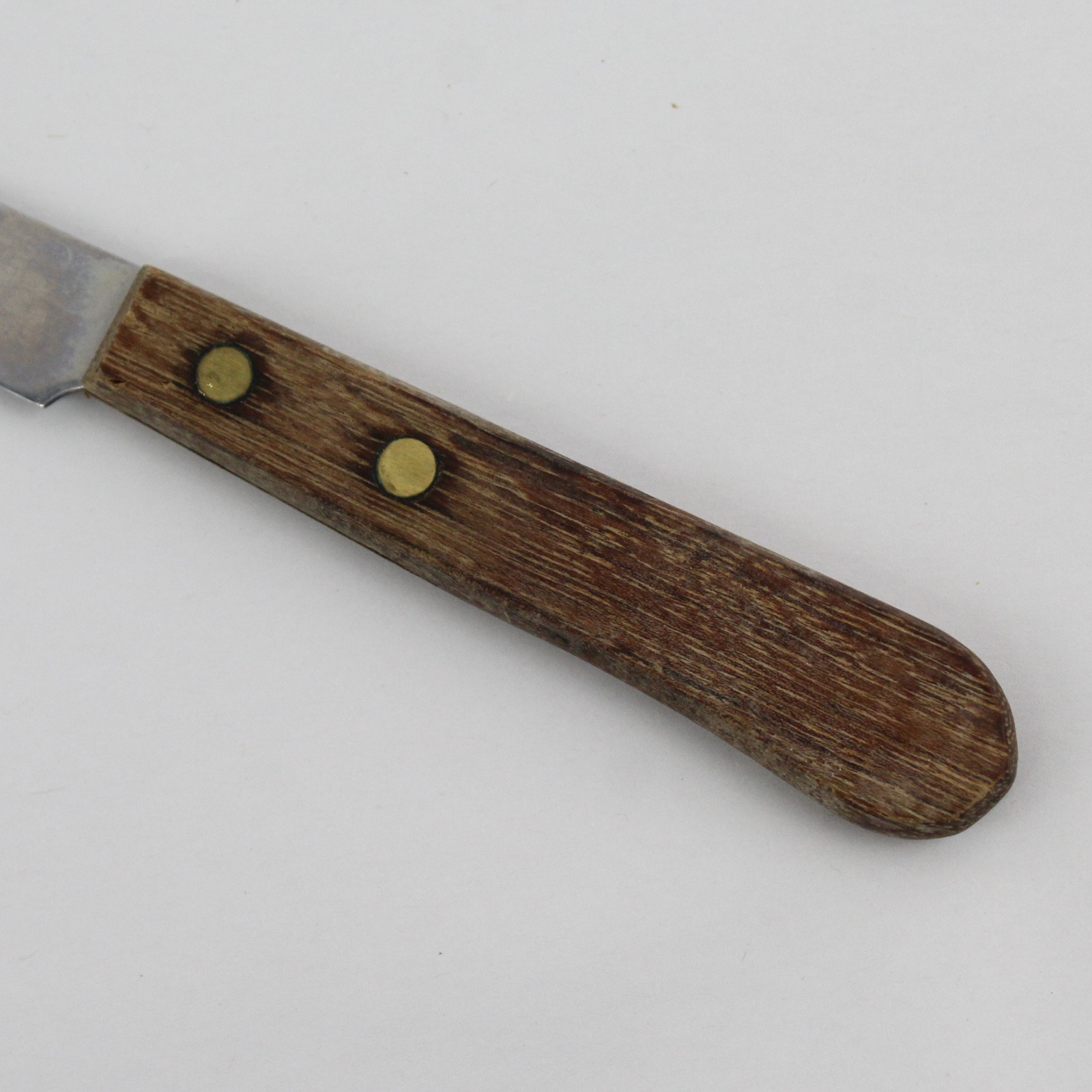 Set of 5 8.75in Stainless Steel Serrated Steak Knives Wood Handle