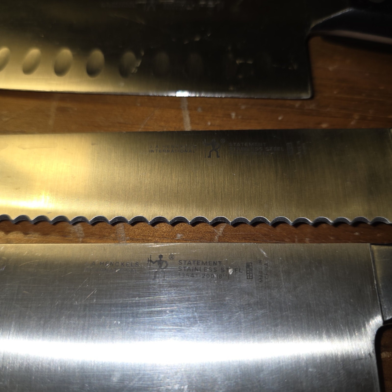 Cracked handles 4 J. A. Henckles Internatonal Knives