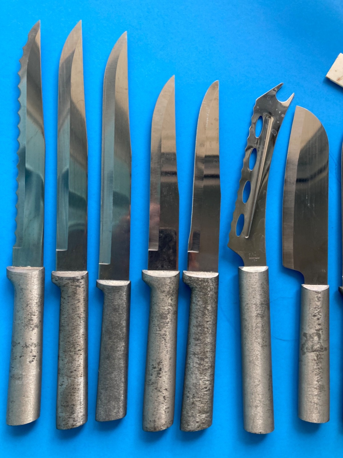 LOT 13 KITCHEN KNIFE MIXED ALUMINUM HANDLE RADA CHEF Knives Cheese Steak Slicers