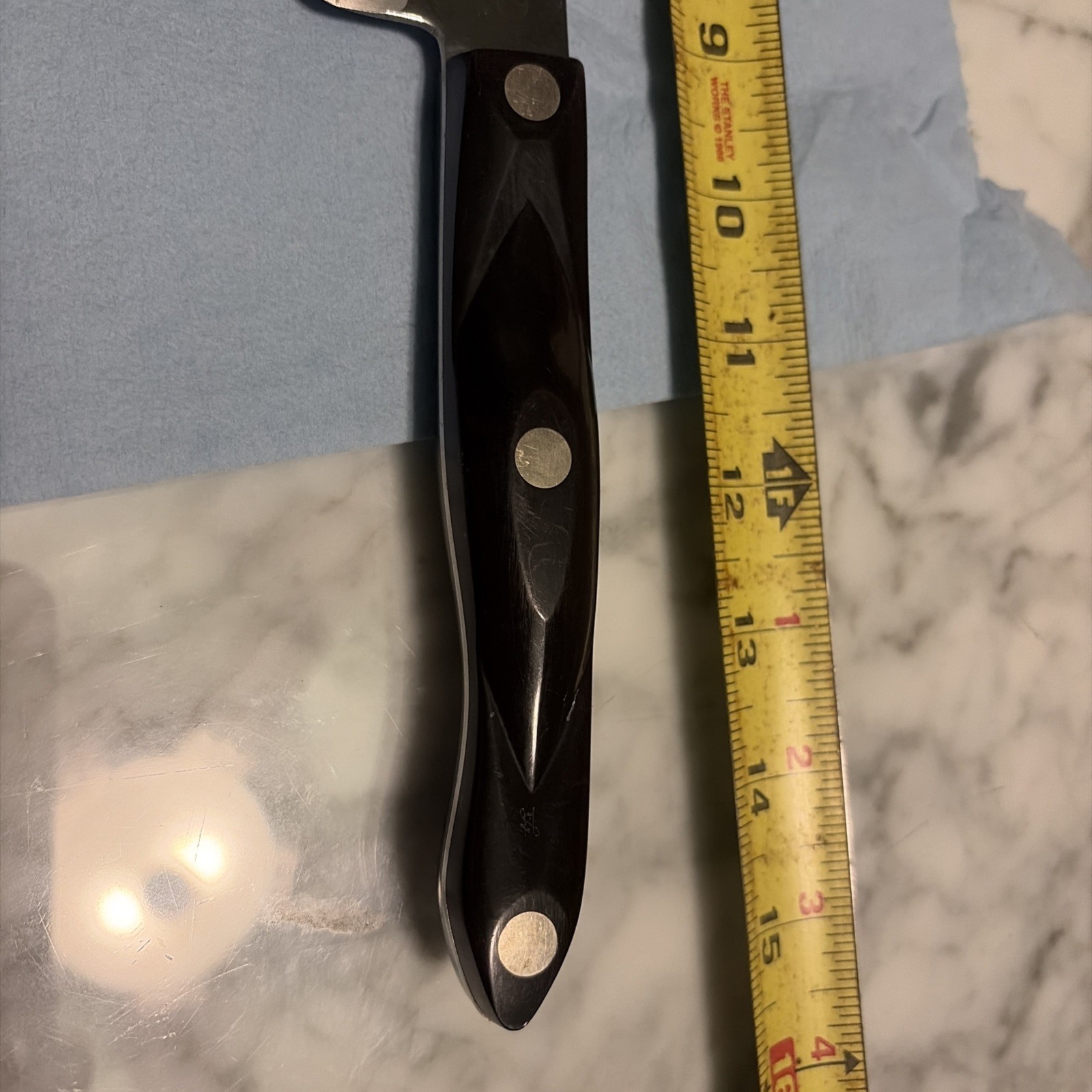 Cutco 1725 JB 9″ Blade French Chef’s Knife Classic Brown Handle USA