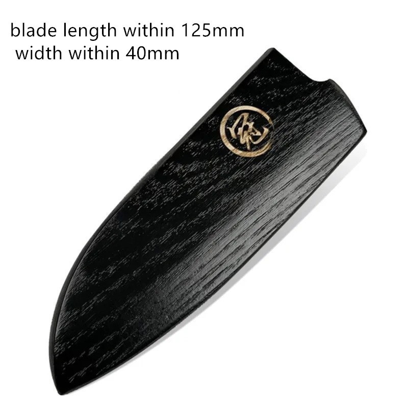 125mm Japanese Chef Knife Sheath Santoku Utility Wood Saya Blade Guard Case Bag