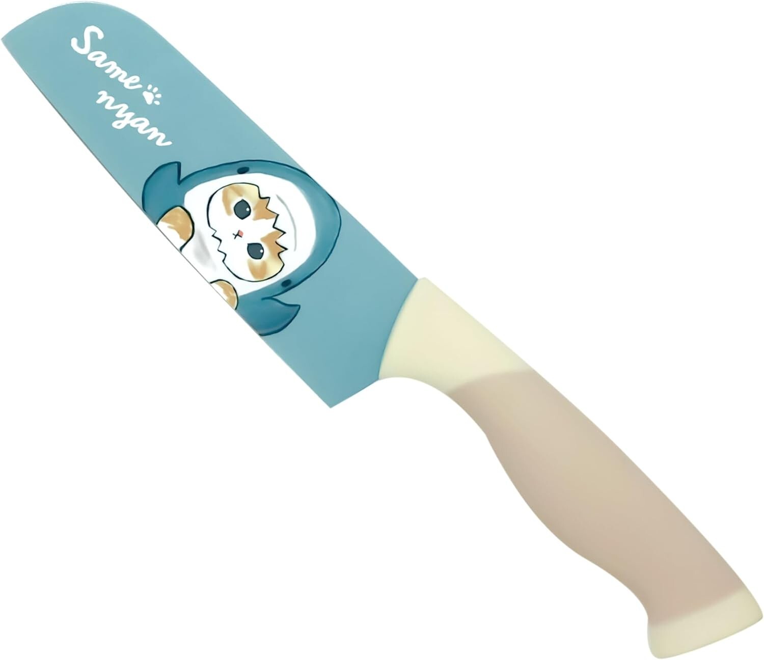Mofusand Kitchen Knife Santoku Same-nyan Ebi-nyan 14cm Stainless Japan Boxed