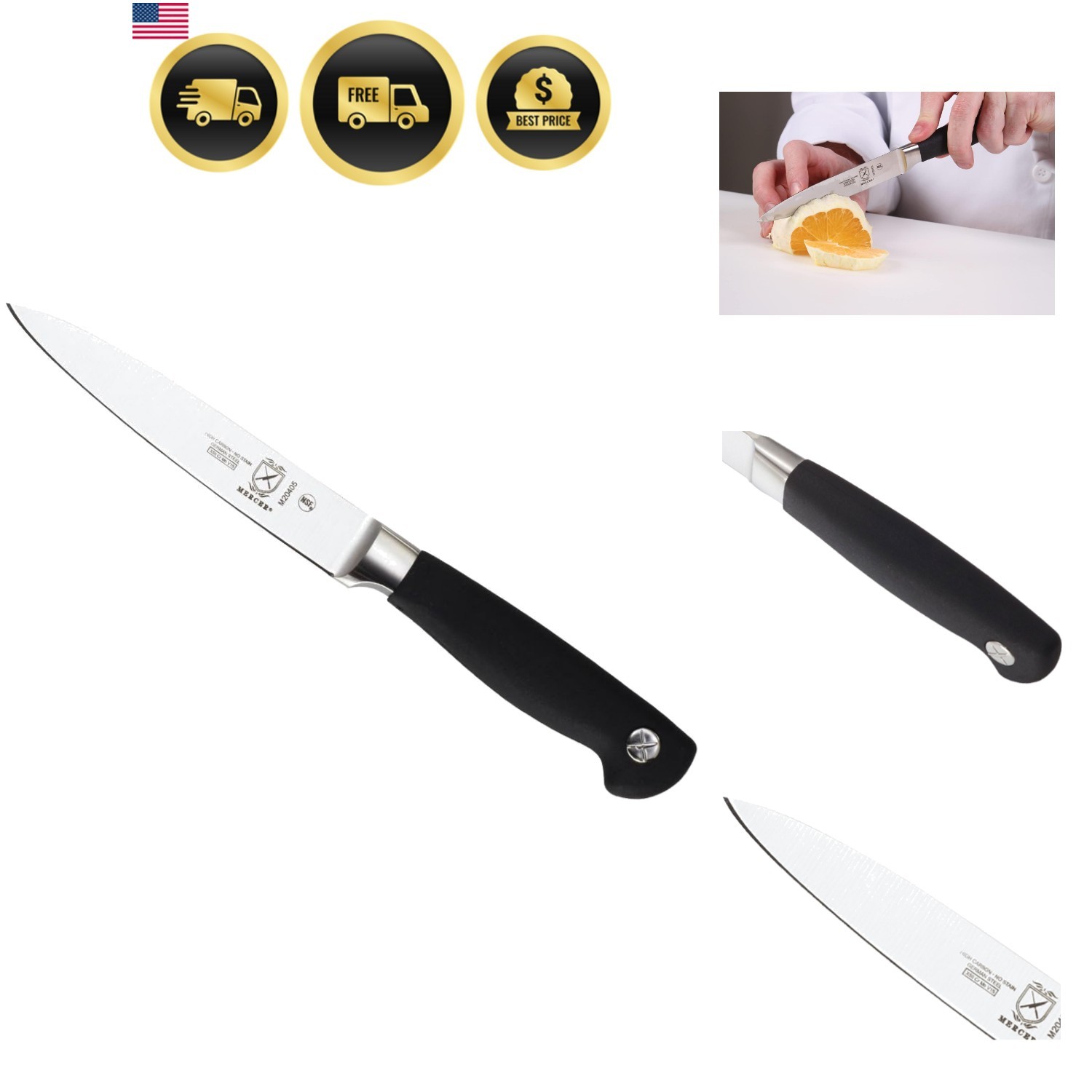 M20405 Genesis 5-Inch Utility Knife,Black