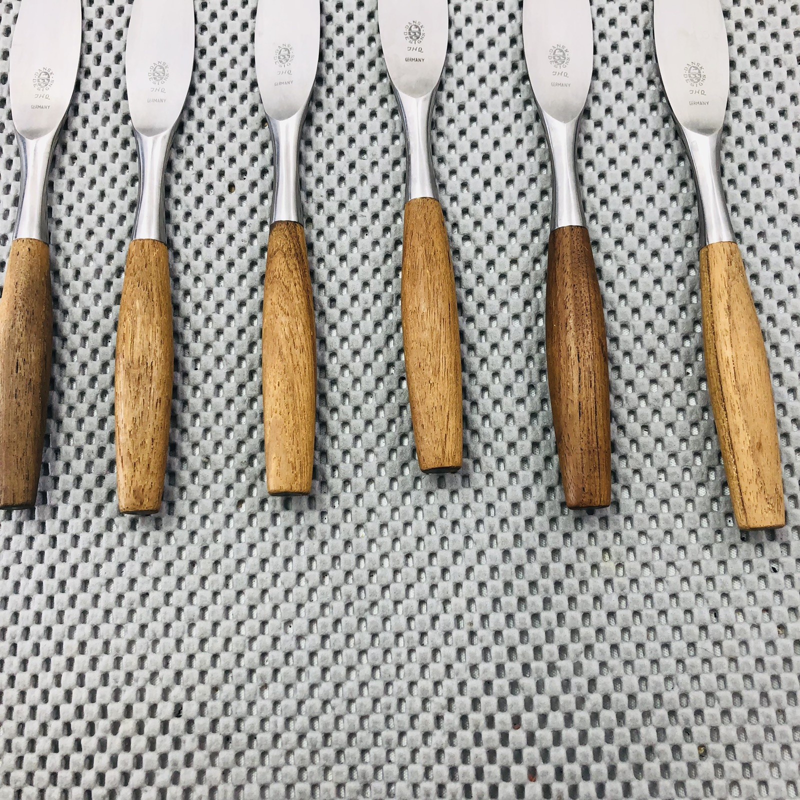 DANSK Designs Fjord JHQ Set/6 Steak Knife Stainless – VTG Germany Teak Quistgaar