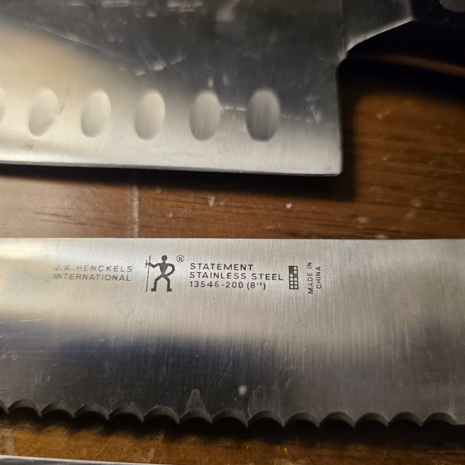 Cracked handles 4 J. A. Henckles Internatonal Knives