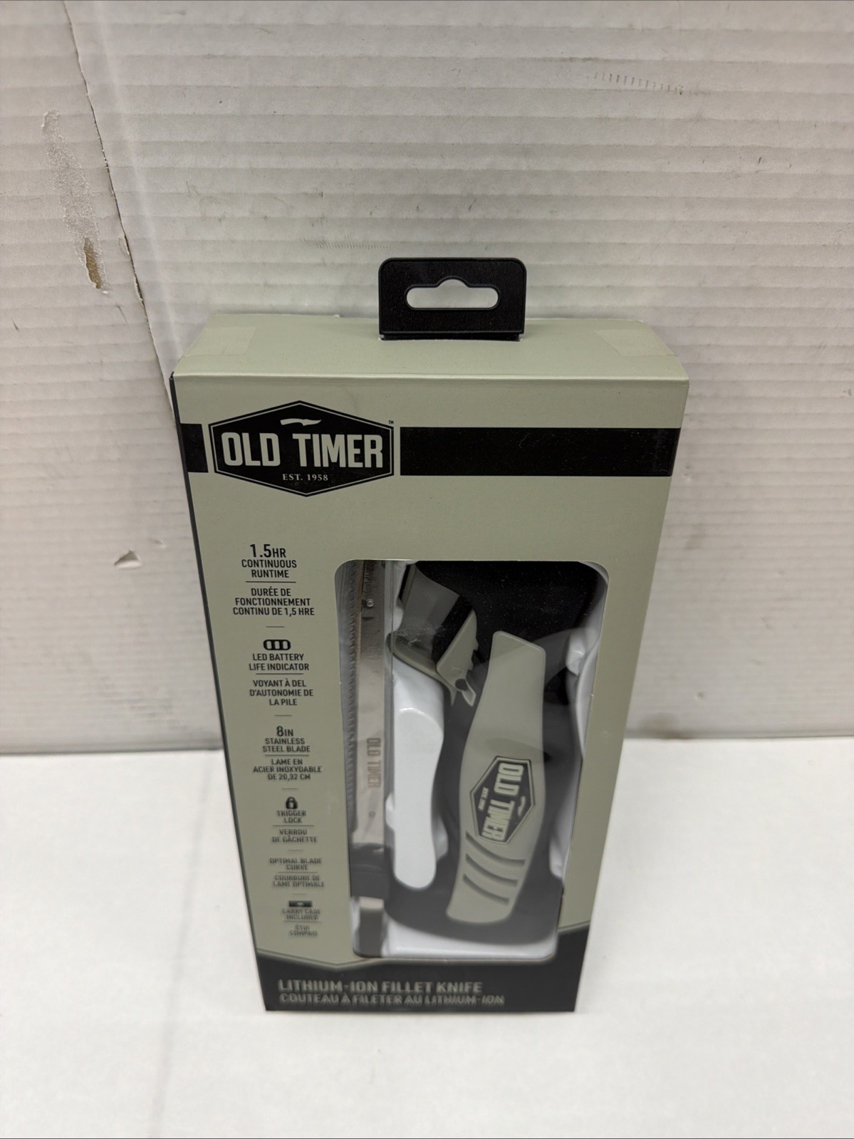 Old Timer 1140756 Electric Fillet Lithium Fixed Blade Kitchen Knife Bubba